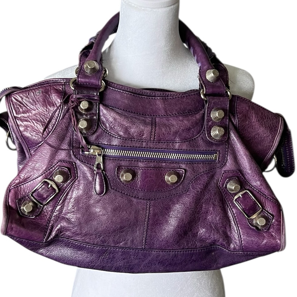 Balenciaga 2008 sapphire color PART TIME GIANT 21 Shoulder Bag